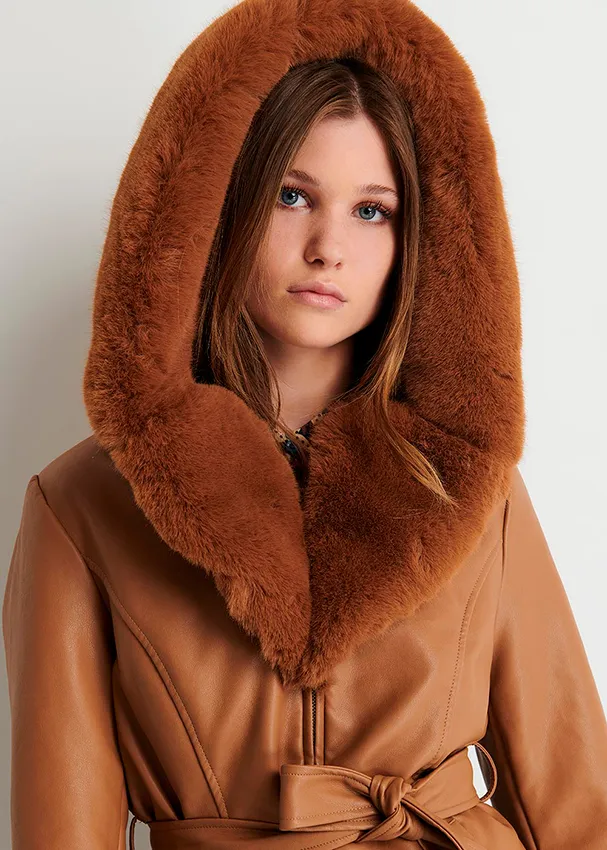 e-commerce giubbotto donna con cappuccio