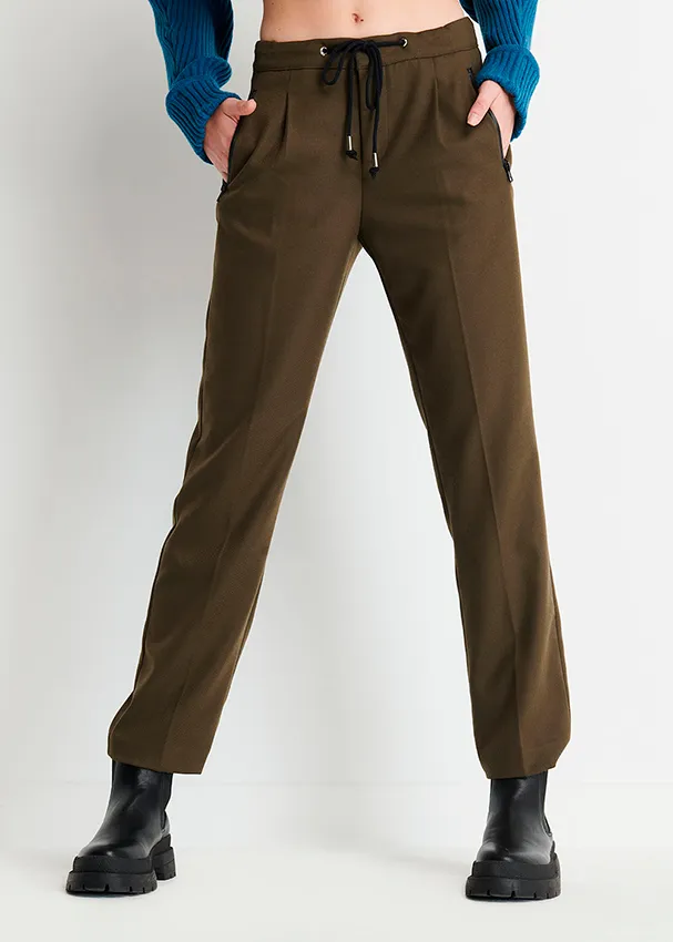 e-commerce pantalone verde militare donna