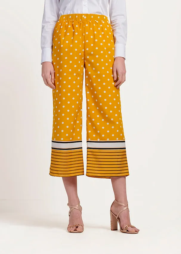 e-commerce completo pantaloni giallo donna