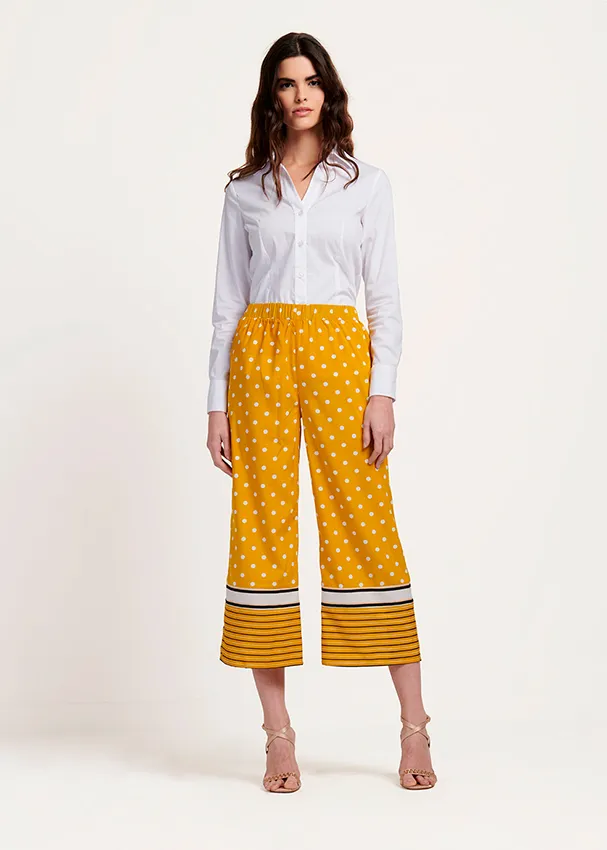 e-commerce completo pantaloni giallo donna