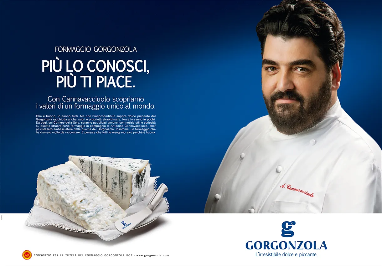 campagna pubblicitaria advertising gorgonzola