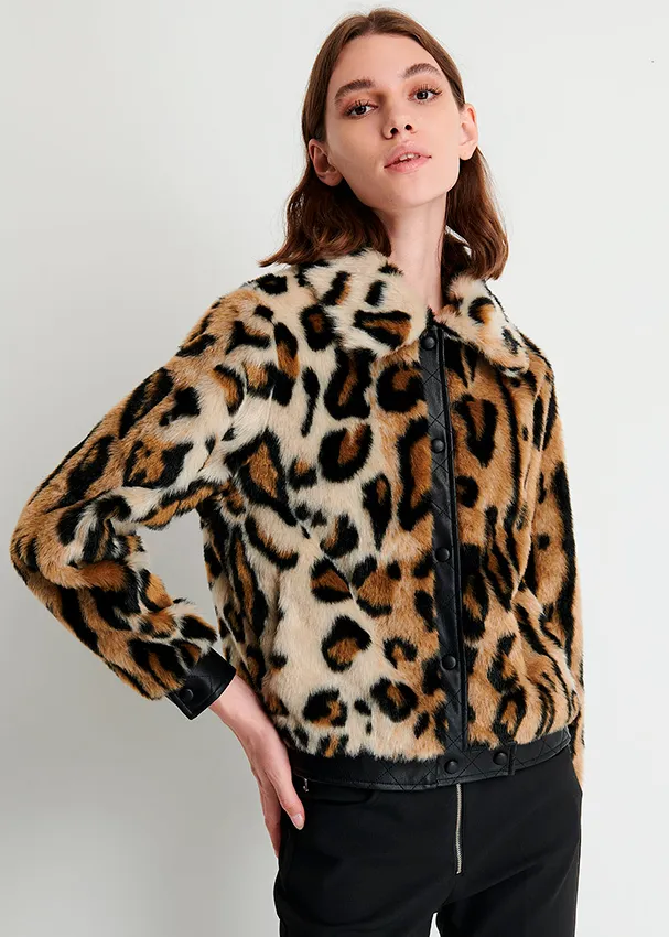 e-commerce giacca animalier pelliccia donna