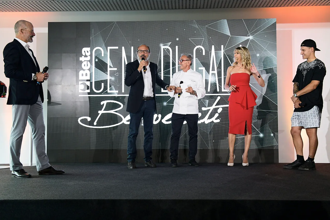evento aziendale Beta cena di gala con Quartararo Meda e Barbieri