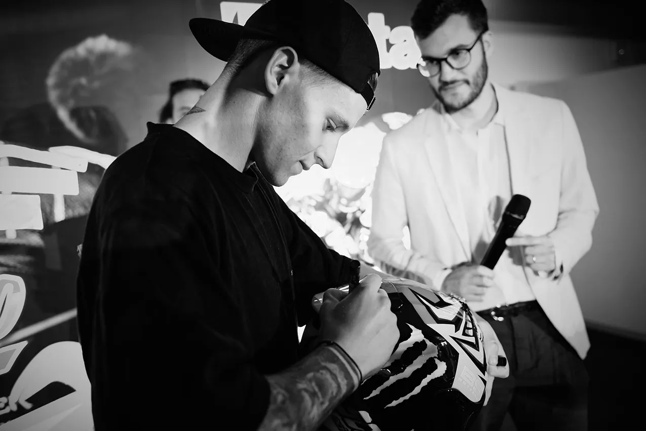 evento cena di gala beta in autodromo di monza con Quartararo