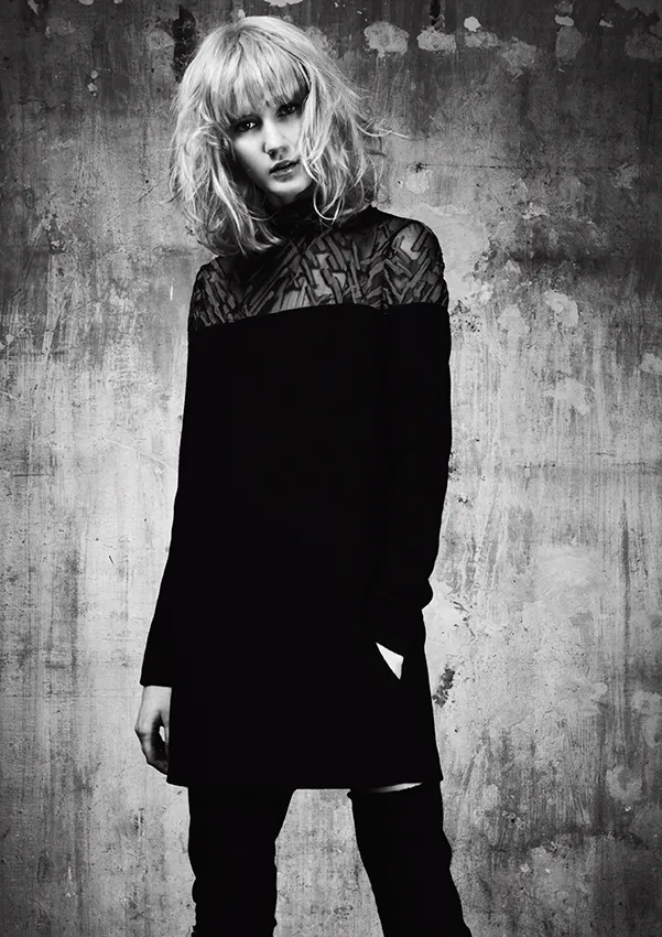 editoriale moda donna bw