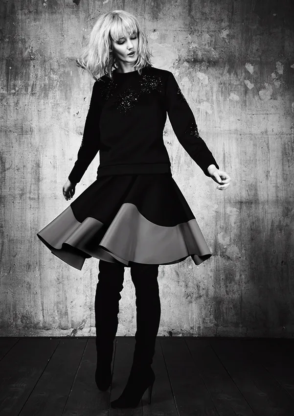 editoriale moda donna bw