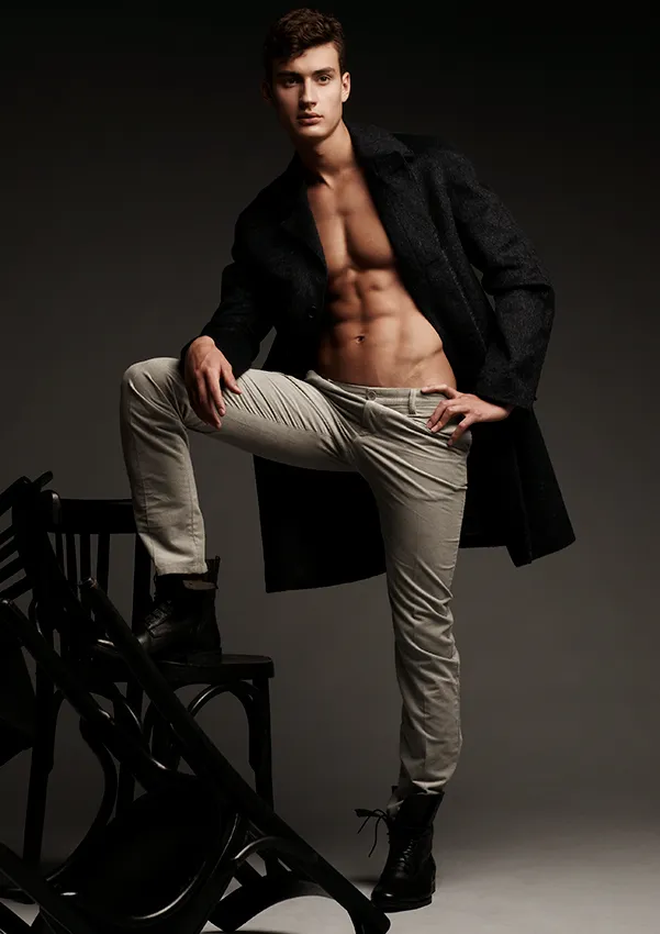 book fotografico modello uomo