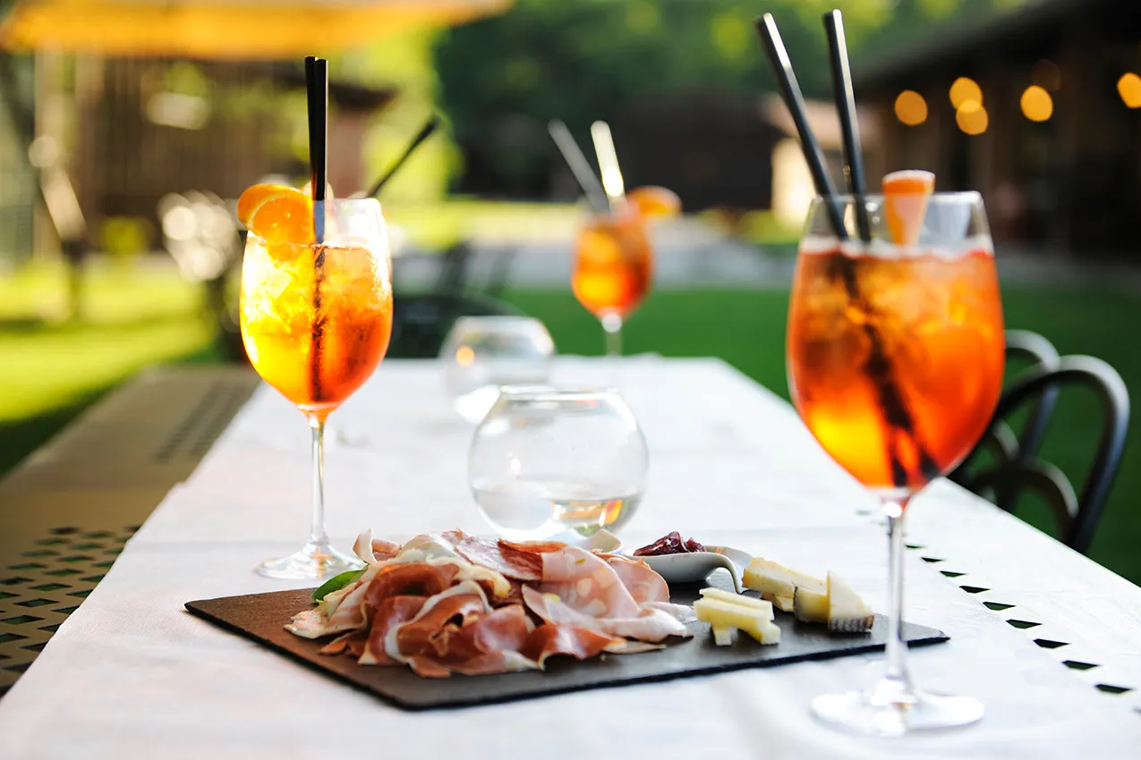 spritz aperitivo in agriturismo