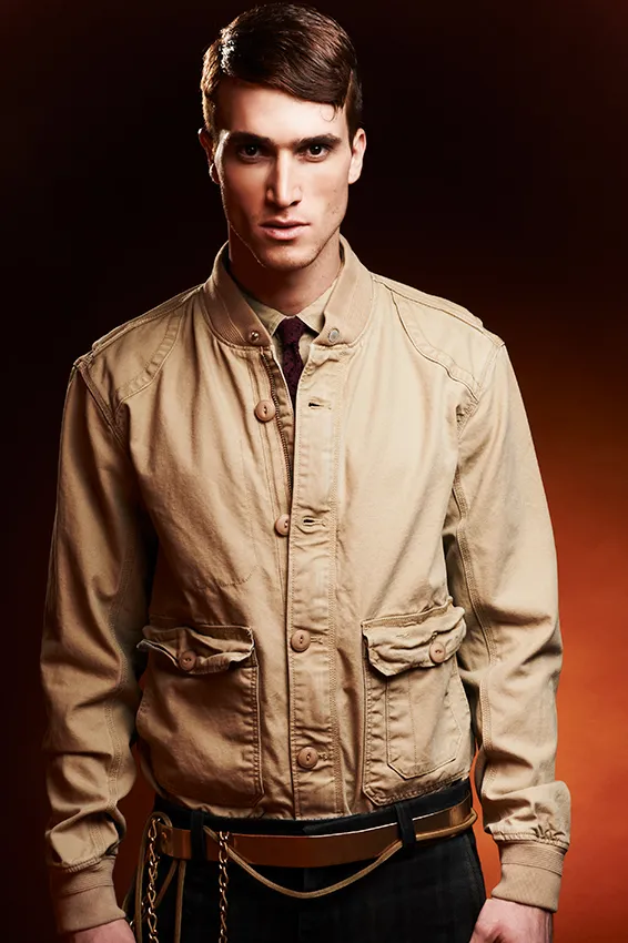 editoriale moda uomo stile militare