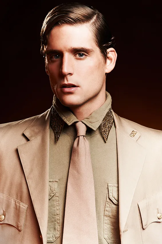 editoriale moda uomo stile militare