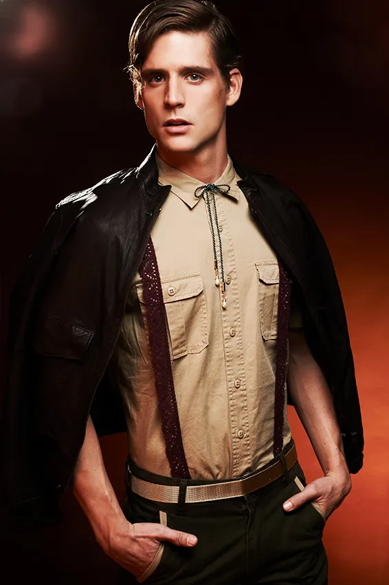 editoriale moda uomo stile militare