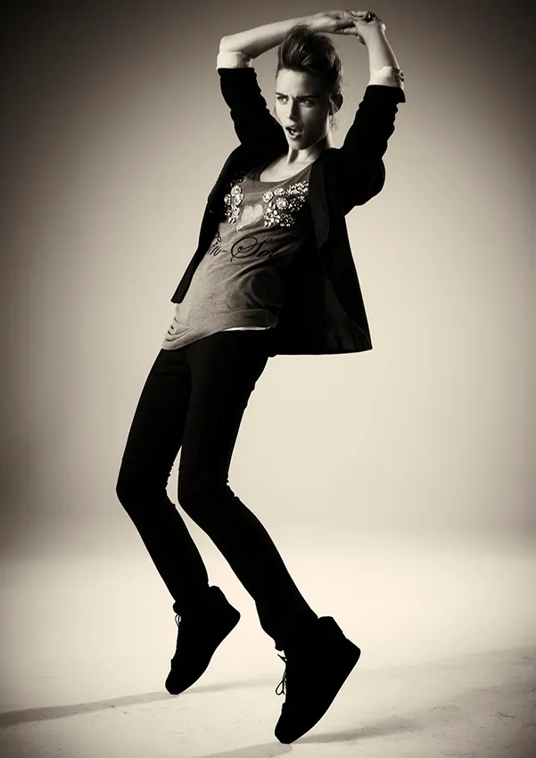 book fotografico modella