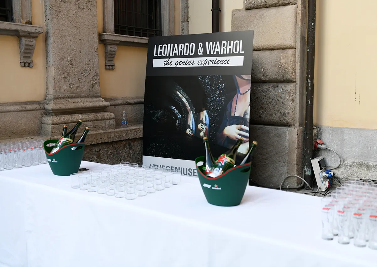 Evento heineken Leonardo & Warhol in Pinacoteca